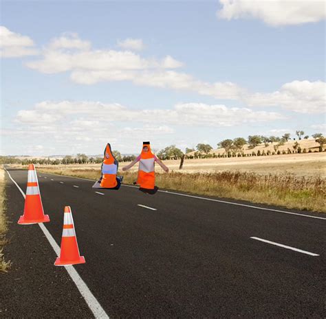 Just a photo of some regular traffic cones : r/JackSucksAtLife