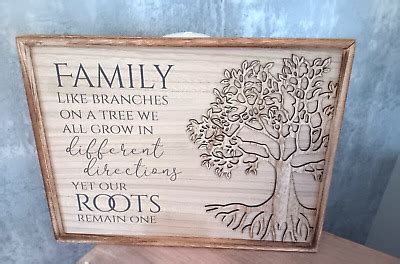 Tree of life Wooden 3D Effect Plaque Family Wooden Wall Art New | eBay