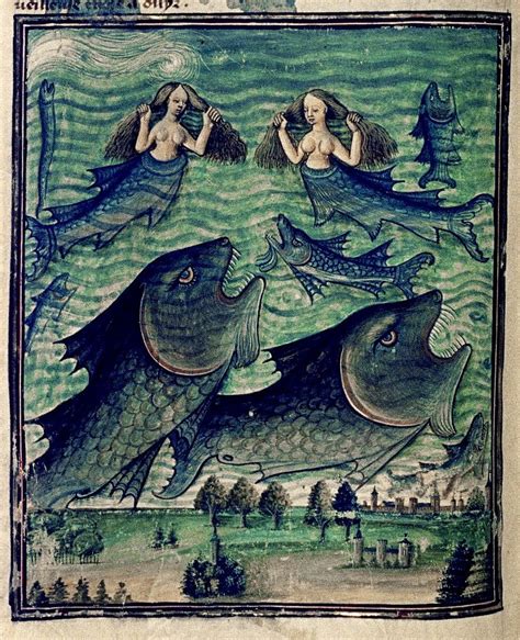 aperfectcommotion: Mermaids - sirens - monster fish France c. 1450-70 source (thehermitage ...