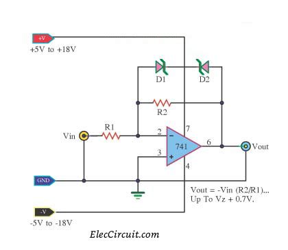 Simple LM741 circuits | ElecCircuit.com