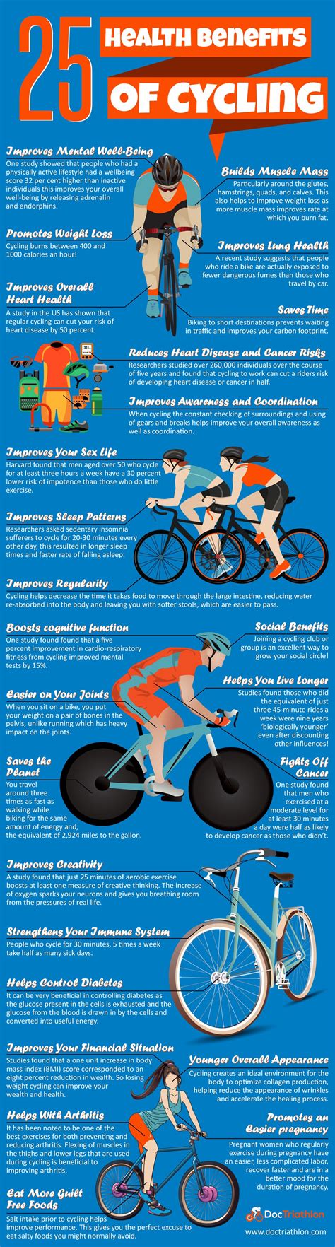 25 Health Benefits of Cycling #infographic – Infographic List | Cycling ...