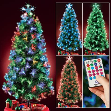 4-Foot Color Changing Fiber Optic Christmas Tree with Remote ...