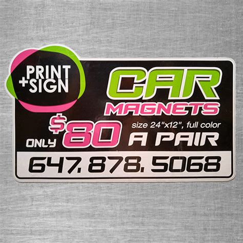 Magnetic Car Signs – Print Plus Sign