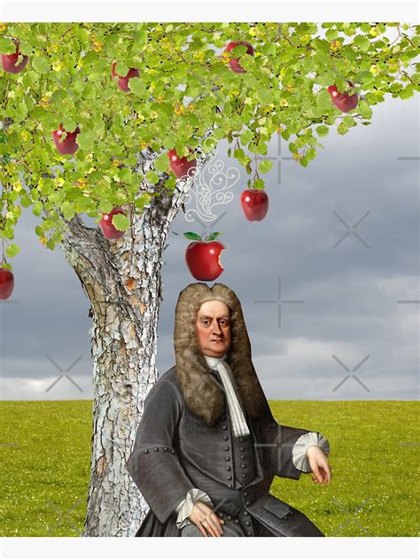 "Isaac Newton Apple Tree" Sticker for Sale by red-leaf | Redbubble