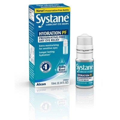 Systane Hydration Multi-Dose Preservative Free Drops - 0.34 fl oz | Lubricant eye drops, Eye ...