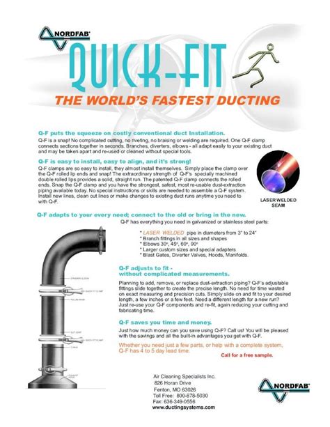 (PDF) Quick-Fit - Nordfab Ducting · PDF fileTHE WORLD’S FASTEST DUCTING ...