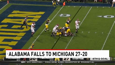 Alabama, Michigan fans in Mobile view thrilling Rose Bowl game side-by-side