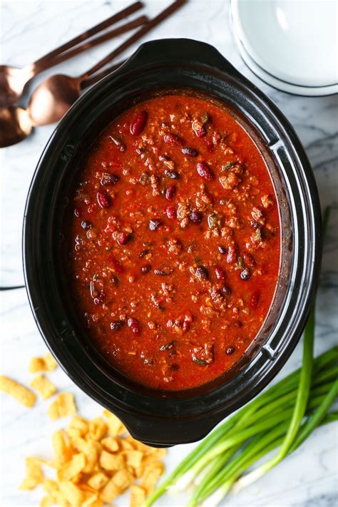 Easy Slow Cooker Chili - Damn Delicious | Recipe | Slow cooker chili recipe, Slow cooker chili ...