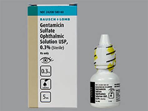 Rx Item-Gentamicin 0.3% Drops 5Ml By Valeant Gen Garamycin