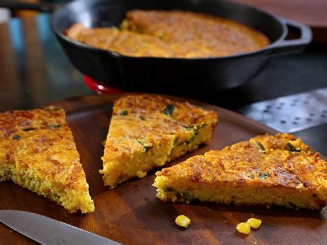 Poblano Stuffed Cornbread Recipe | Guy Fieri | Food Network