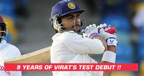 Day When Virat Kohli Made His Debut In Test Cricket