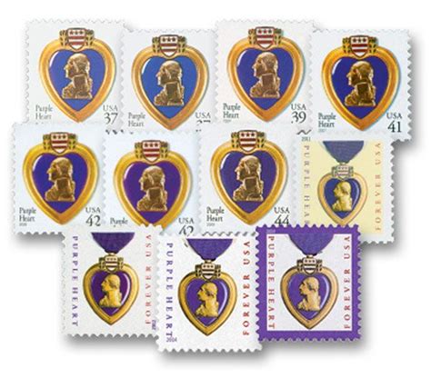 2003-19 Purple Heart, complete set of 11 stamps in 2022 | Purple heart ...