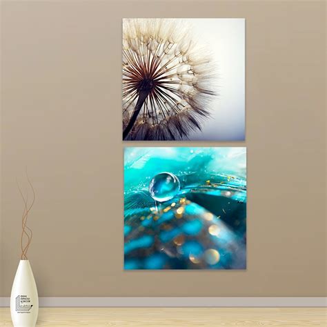 Cuadros Decorativos Minimalistas Flor Agua Hd Moderno Canvas - $ 768.00 ...