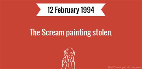 The Scream painting stolen