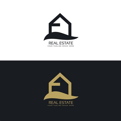 simple real estate logo design concept - Download Free Vector Art ...