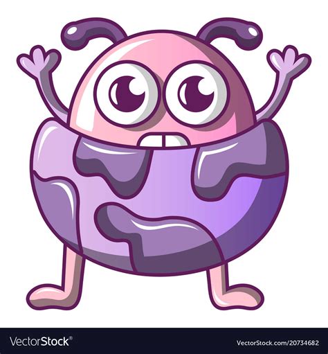 Strange monster icon cartoon style Royalty Free Vector Image