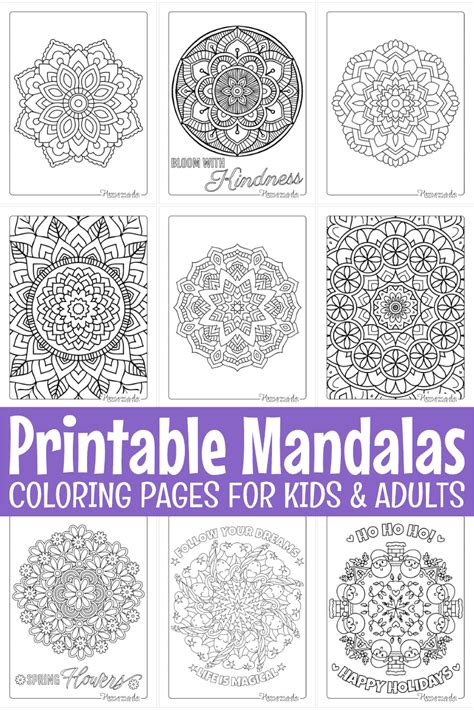 Free Printable Mandala Coloring Pages - Bút Chì Xanh