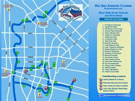 map SA rio river cruise downtown | San Antonio | Pinterest