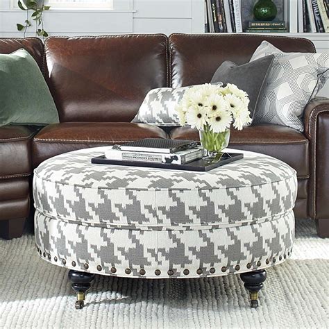 round faux leather ottoman coffee table - Would Be Of Great Day-By-Day ...