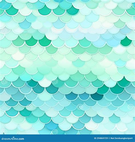 Mesmerizing Aqua Mermaid Scale Pattern Wallpaper Stock Illustration - Illustration of pattern ...