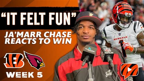 Ja'Marr Chase on Bengals’ Win Over Cardinals & Record-Setting Day | NFL ...