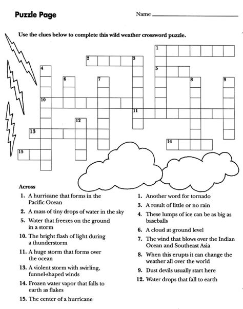 Crossword Puzzles for 5th Graders | Activity Shelter