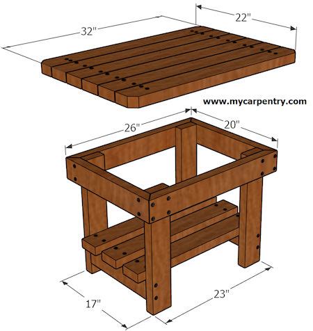 Patio end table