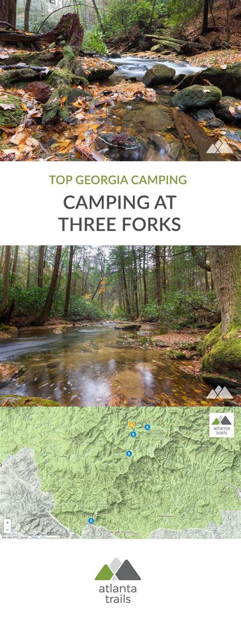 Three Forks Camping at the Appalachian Trail - Atlanta Trails | Appalachian trail, Camping ...