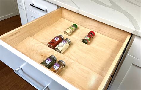 MAPLE Custom Kitchen Spice Rack Drawer Organizer Insert Tray - Etsy