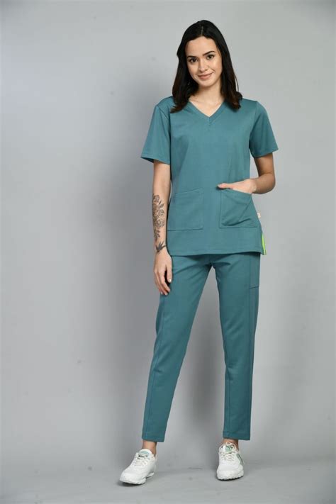 Director Mam Iceblue Doctor Scrub Set - S3 Designs NY