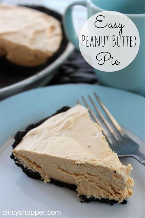 Easy Peanut Butter Pie Recipe - CincyShopper