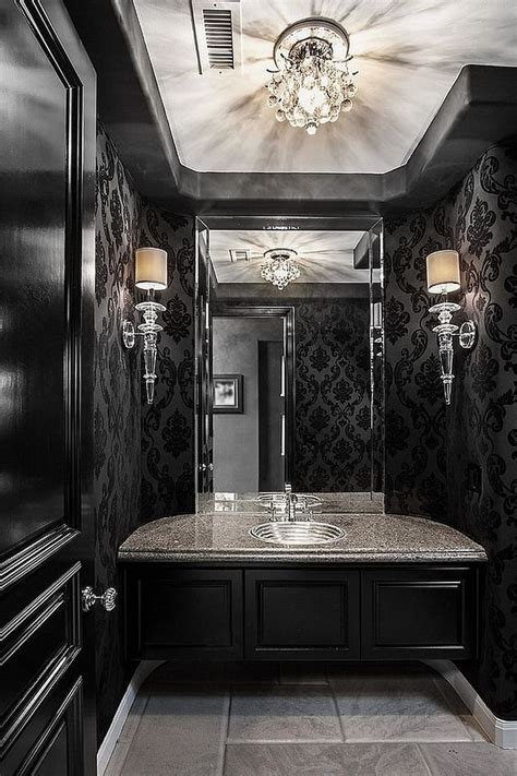 33 Dramatic Gothic Bathroom Design Ideas - DigsDigs