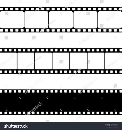 Film Strip Vector Illustration Set Stock Vector (Royalty Free ...