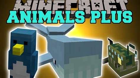 Minecraft: ANIMALS PLUS (KILLER SHARKS, POISONOUS SNAKES, PIRANHAS, & MORE!) Mod Showcase - YouTube