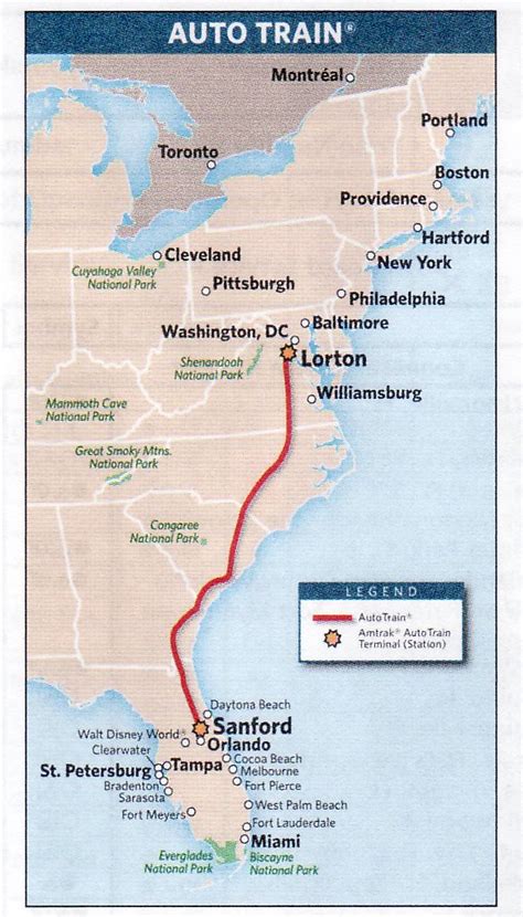 Amtrak Auto Train Map | roadandrailpictures | Flickr