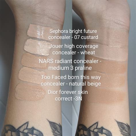 Concealer swatches from my collection : r/OliveMUA