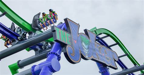 The Joker coaster at Six Flags New England