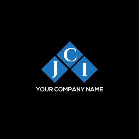 JCI letter logo design on BLACK background. JCI creative initials letter logo concept. JCI ...