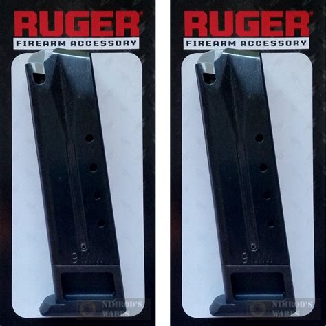 2-PACK RUGER 90088 P89/P93/P94/P95/PC9 10Rd 9mm Magazine - Nimrod's Wares