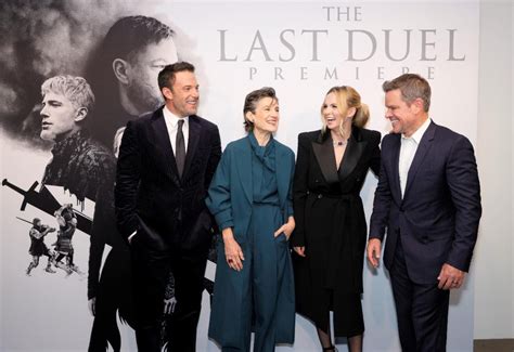 Matt Damon, Ben Affleck, and Jodie Comer celebrate ‘The Last Duel’ at the film’s U.S. Premiere