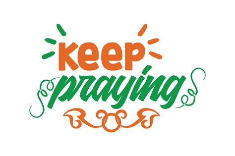 Keep Praying Graphic by TheLucky · Creative Fabrica