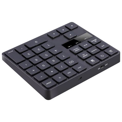 2.4G Wireless Numeric Keypad, Rechargeable Number Pad Keyboard with 35 Keys for PC/Laptop ...