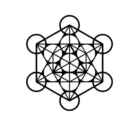 Cube of Metatron Sacred geometry 11754862 Vector Art at Vecteezy