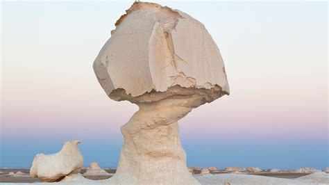 Mushroom Rock with Chicken in White Desert National Park, Farafra, Egypt | Windows Spotlight Images