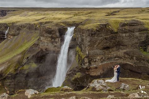 Iceland Waterfall Wedding Photography | Rebecca + James | Iceland ...