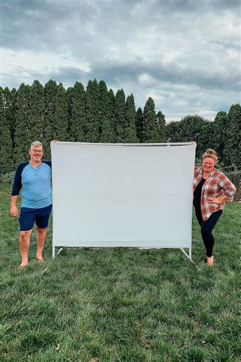 DIY PCV Outdoor Movie Screen and Frame | The Rural Legend | Diy outdoor movie screen, Diy movie ...