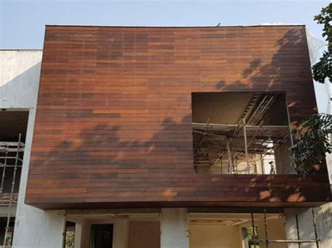 Modern Wood Front Elevation Tile at Rs 220/sq ft in Noida | ID: 23465159312