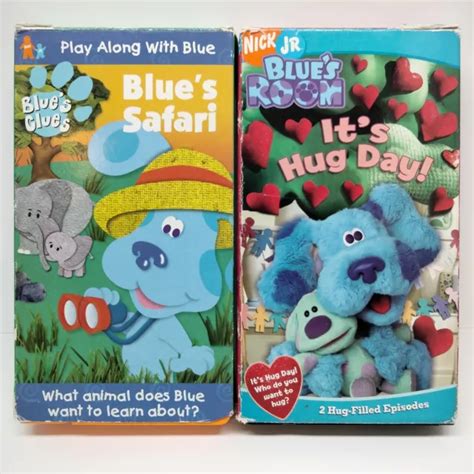 BLUES CLUES: BLUE’S Safari + Blues Room: Its Hug Day (VHS) Nick Jr Bundle $26.81 - PicClick CA