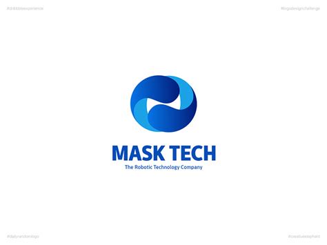 Mask Tech | Day 20 Logo of Daily Random Logo Challenge by Ko Shin Minn on Dribbble