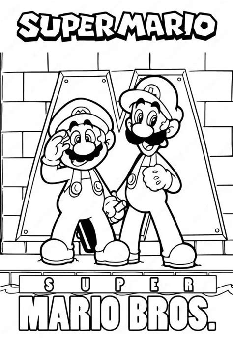 Dibujos de Mario Bros para colorear - Colorear24.com